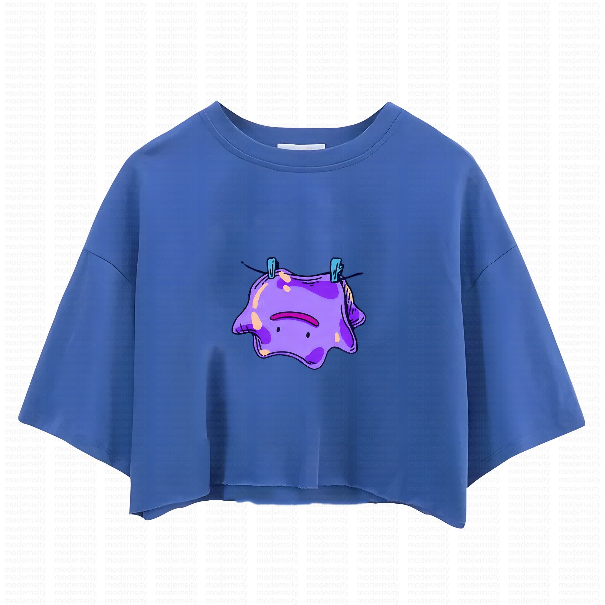 Cute and playful "Pokémon" summer women's cropped top