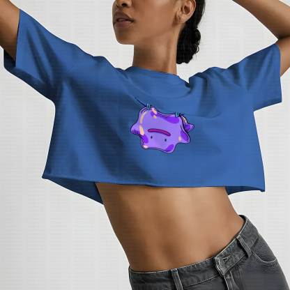Cute and playful "Pokémon" summer women's cropped top