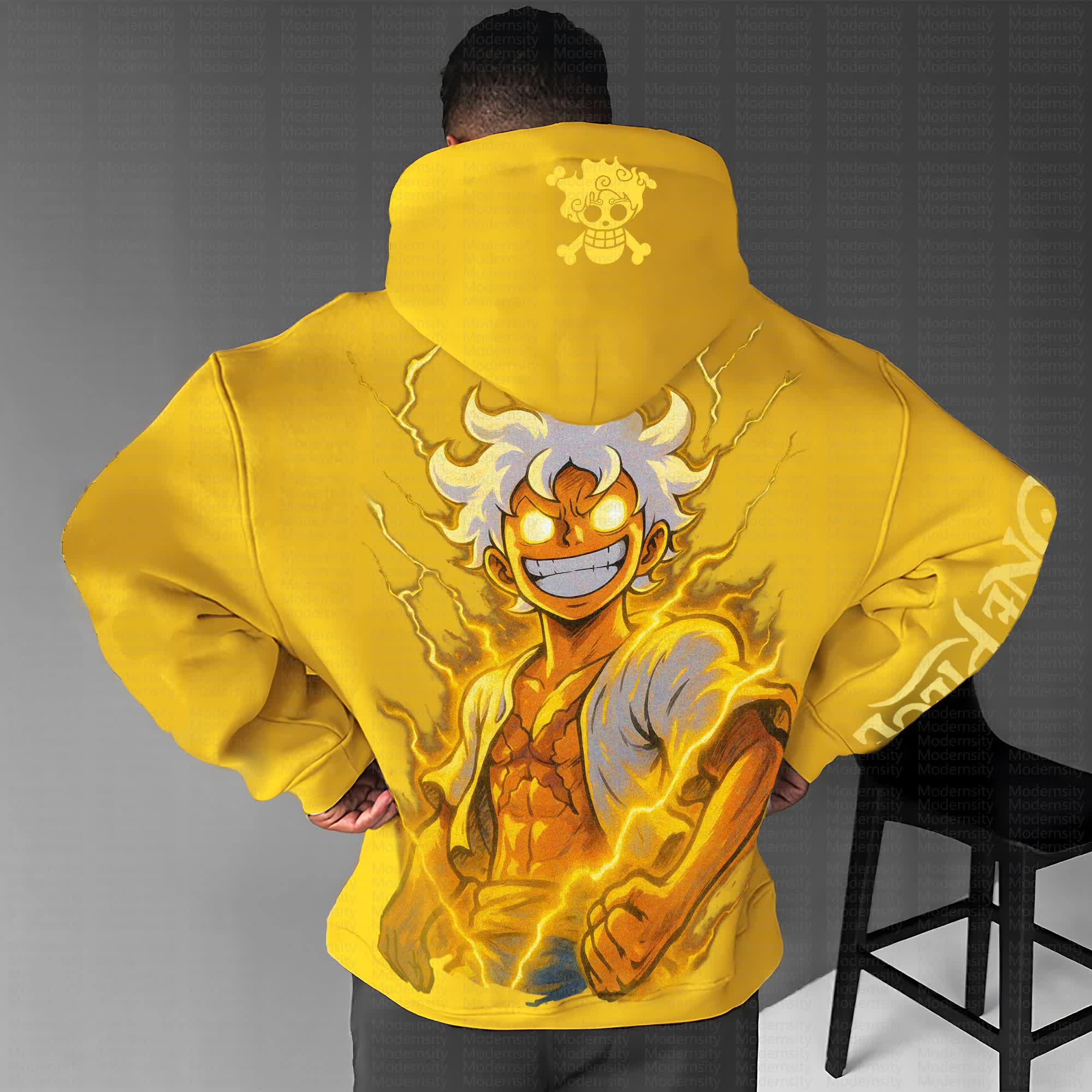 Unisex “One Piece” Anime Print  Casual Oversized Hoodie