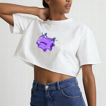 Cute and playful "Pokémon" summer women's cropped top