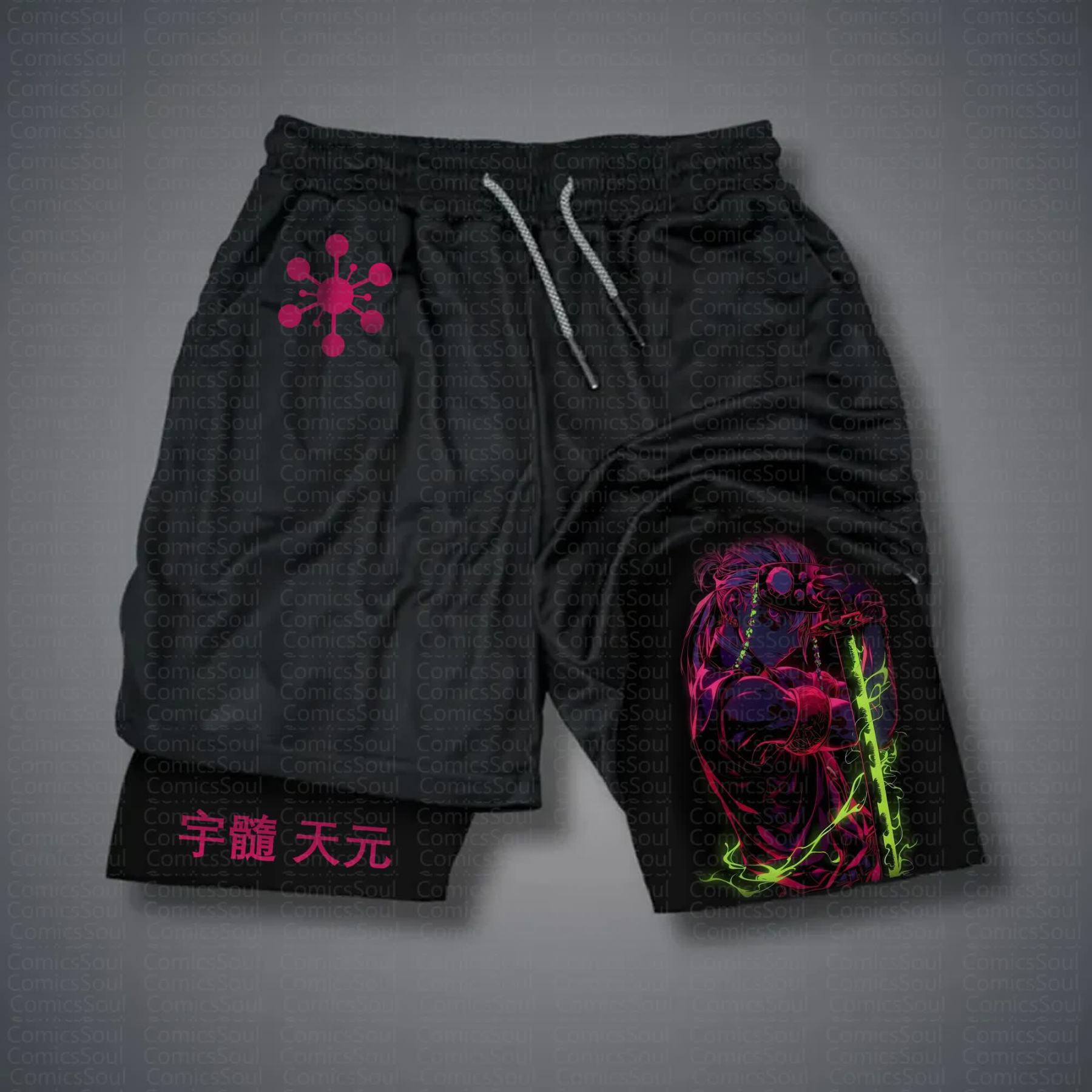 Unisex Casual Anime Streetwear Shorts 丨Demon Slayer X Pokémon