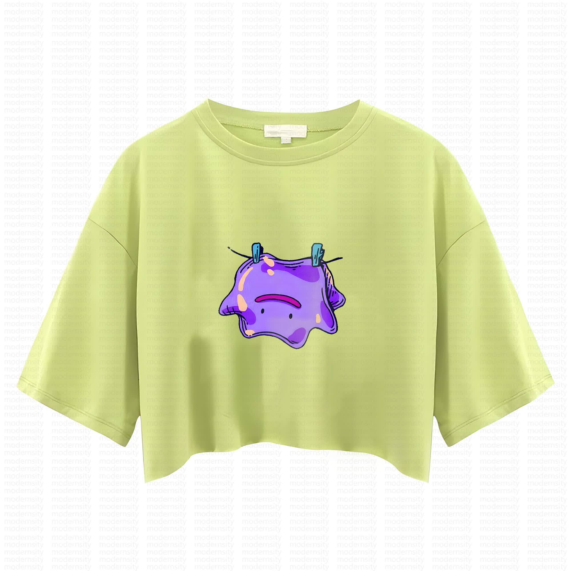 Cute and playful "Pokémon" summer women's cropped top