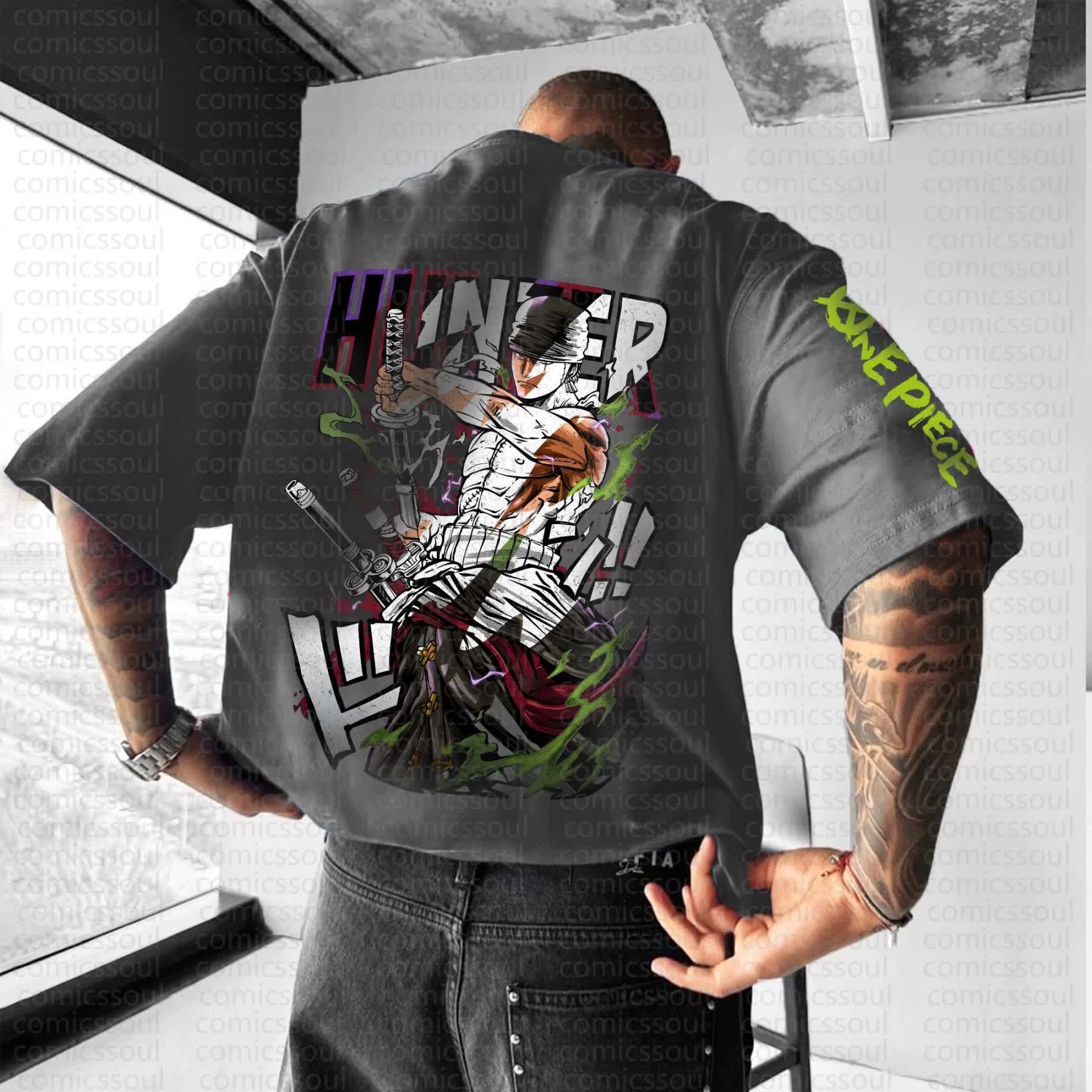 Unisex Anime Inspired Vintage T-Shirt丨Demon Slayer X Pokémon