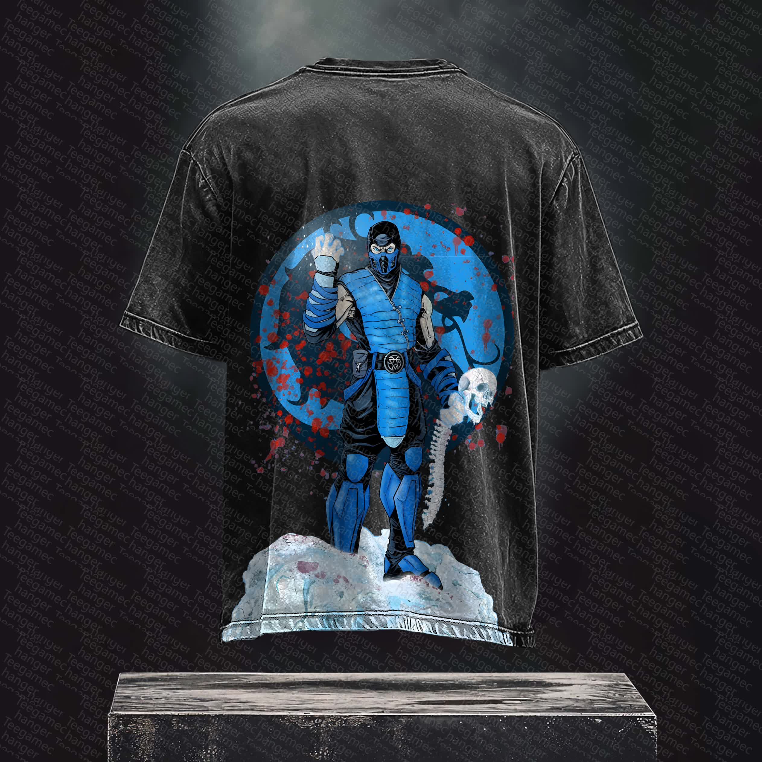 Unisex  Inspired Vintage Washed T-Shirt丨 Mortal Kombat