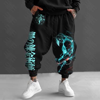 Unisex  “Fullmetal Alchemist” Casual Anime Streetwear Pants