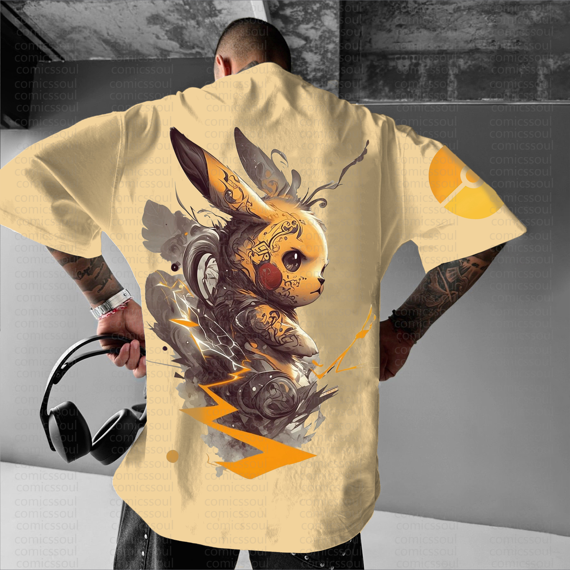 Unisex Anime Inspired Vintage T-Shirt | Pokémon