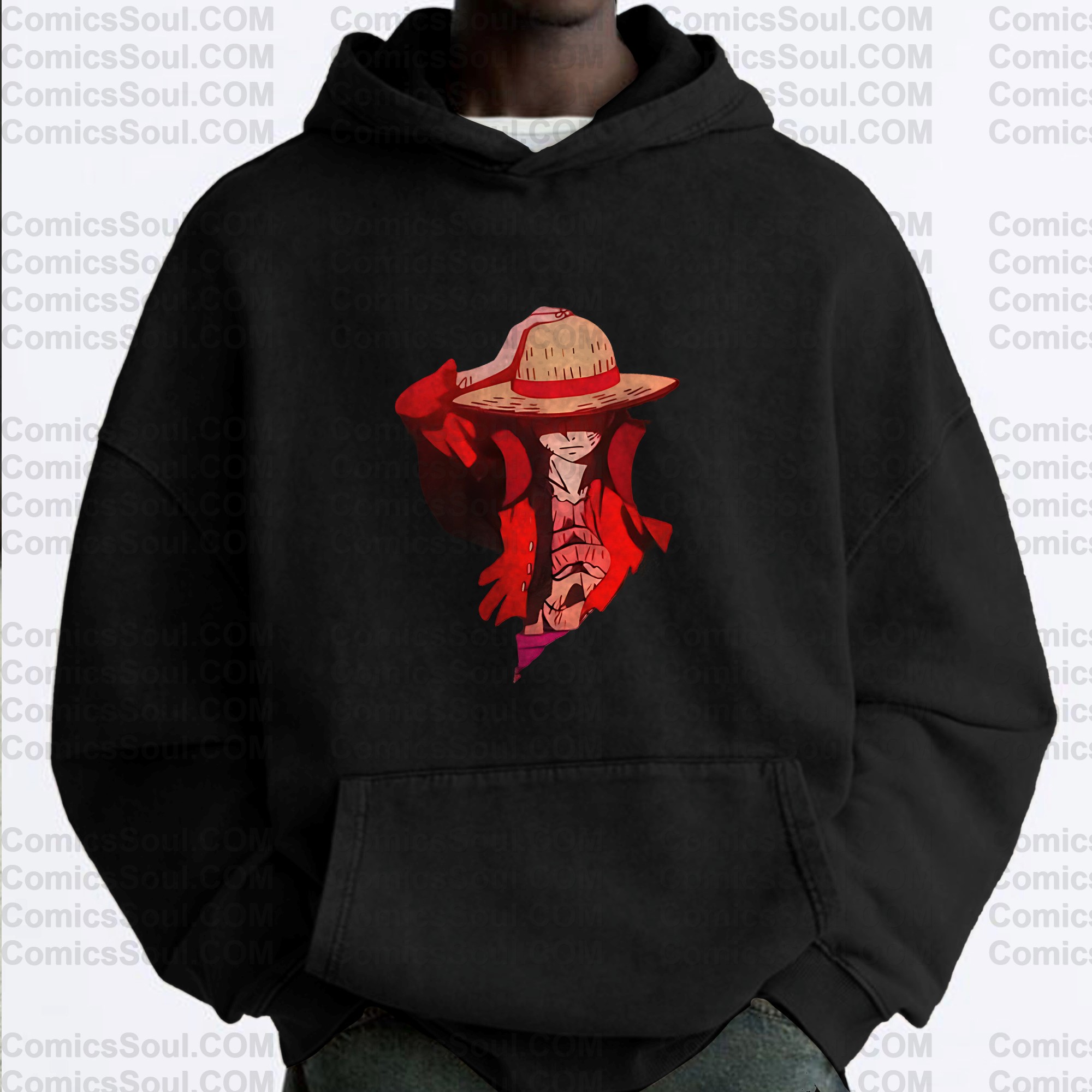 Vintage 3D Direct Inkjet Printed Washed Unisex Plush Hoodie