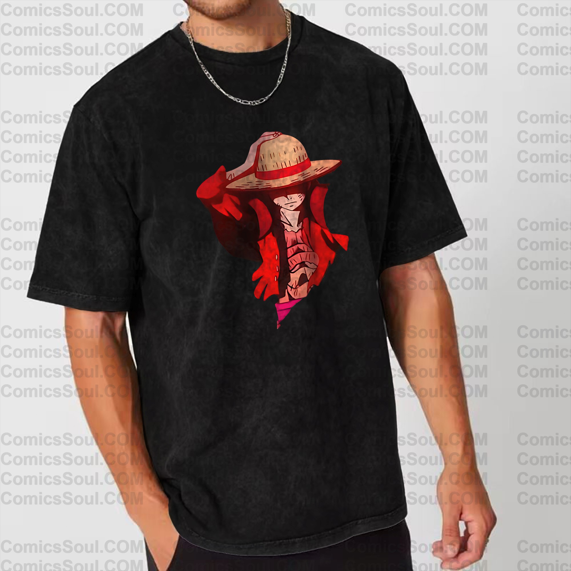 Vintage 3D Direct Inkjet Printed Washed Unisex T-Shirt