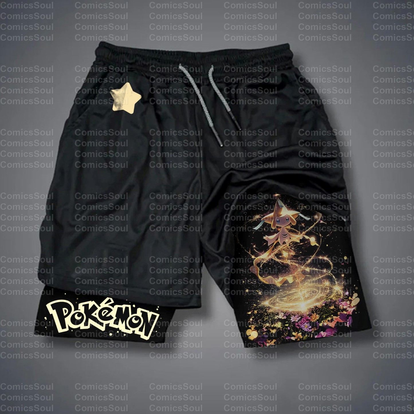 Unisex Casual Anime Streetwear Shorts 丨Demon Slayer X Pokémon