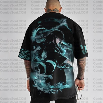 Unisex  " Demon slayer " Anime Inspired Vintage T-Shirt