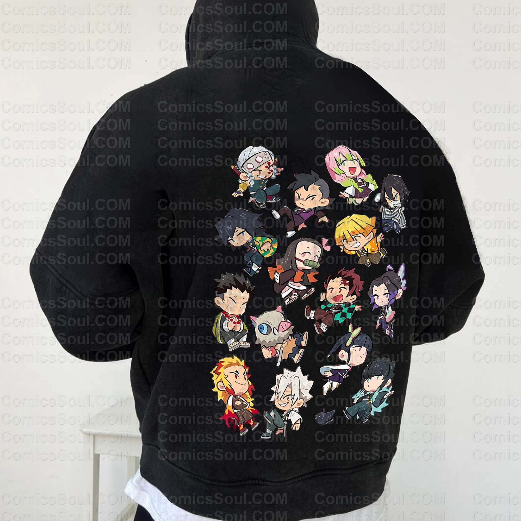 Vintage 3D Direct Inkjet Printed Washed Unisex Plush Hoodie