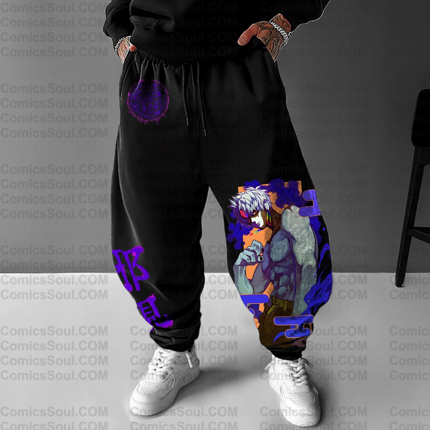 Unisex Anime Printed Gift Oversized Harem Pants