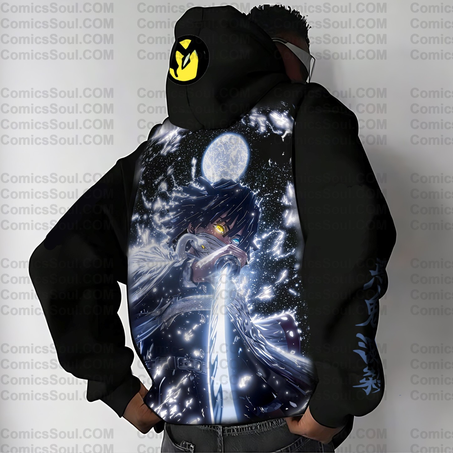 Unisex Anime Graphic Streetwear Vintage Hoodie丨Demon Slayer X Pokémon