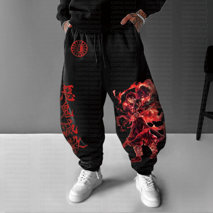 Unisex Anime Inspired Vintage Pants丨Demon Slayer