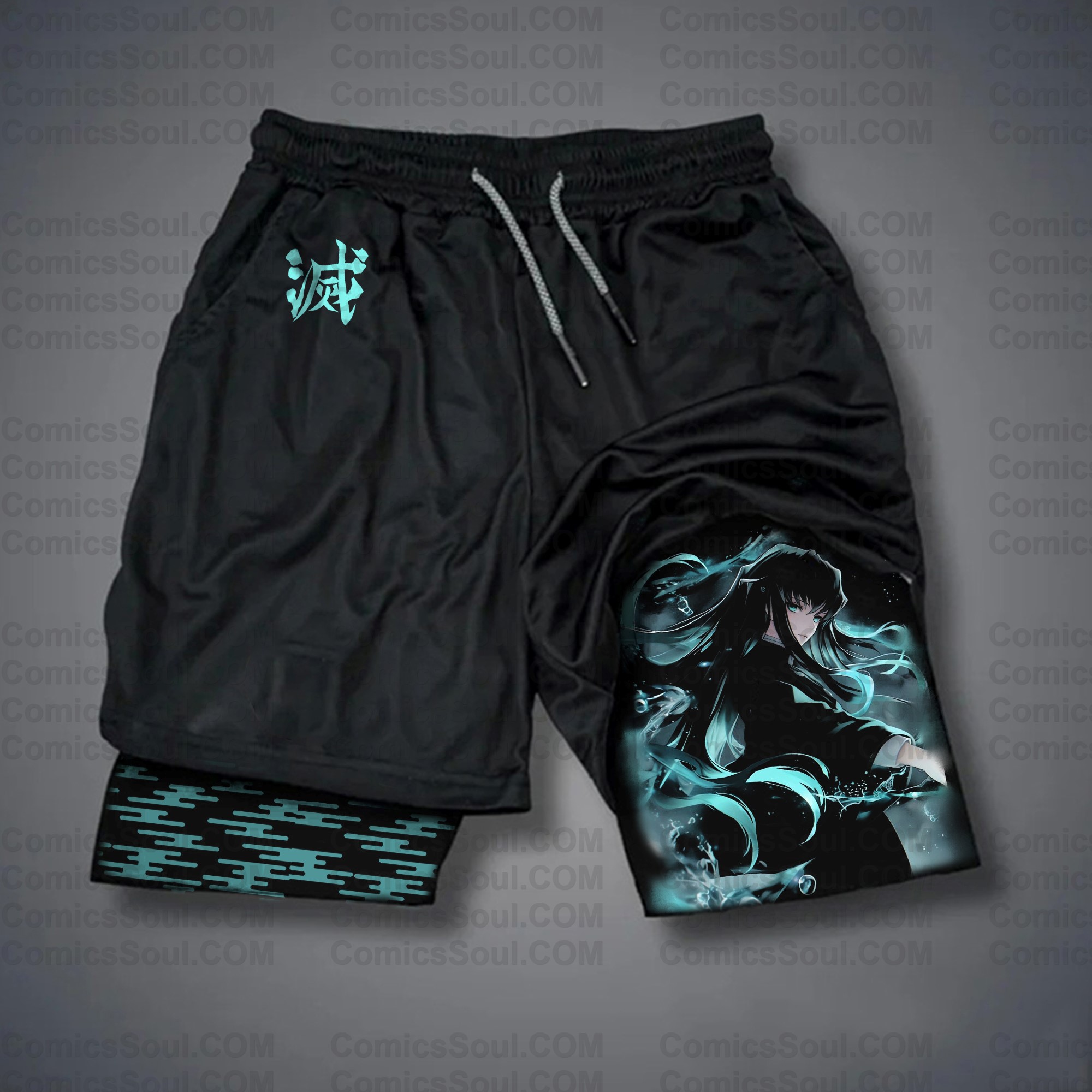 Unisex “ Demon slayer” Casual Streetwear Shorts