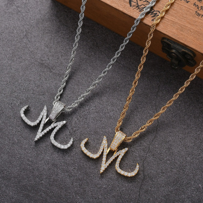 Unisex Anime-related Letter M Necklace