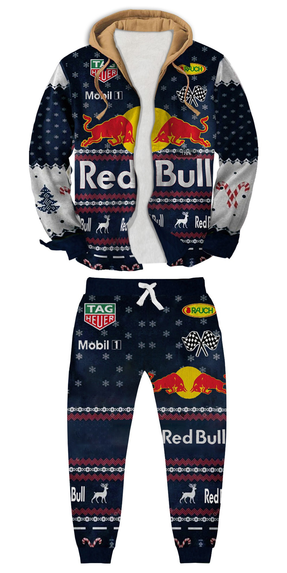 Unisex Fake Two Gradient Plaid Long-Sleeved Shirts Jacket Set