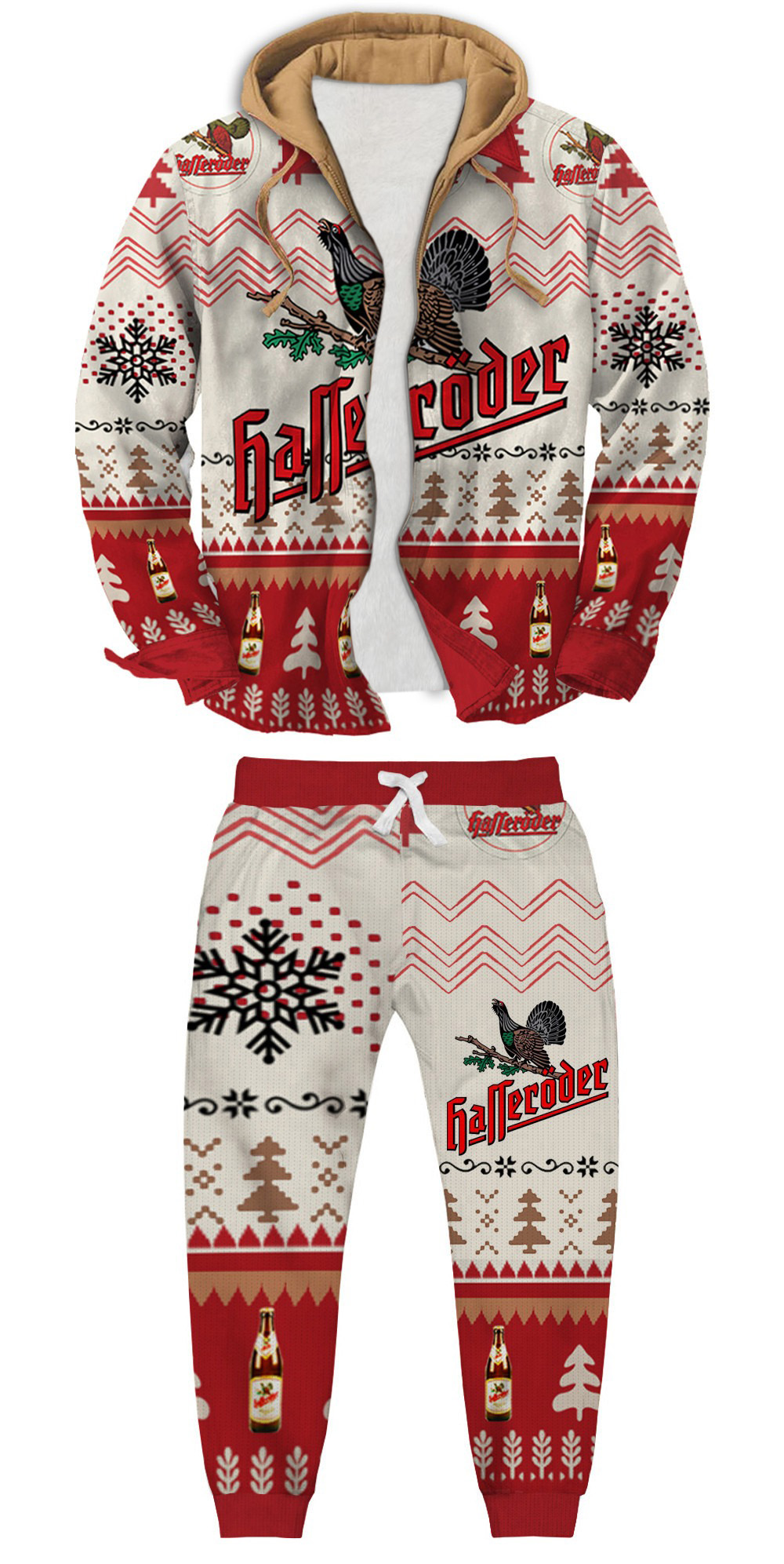 Unisex 3D Printed Bill’S Blend Rosé Ugly Christmas Sweatshirt