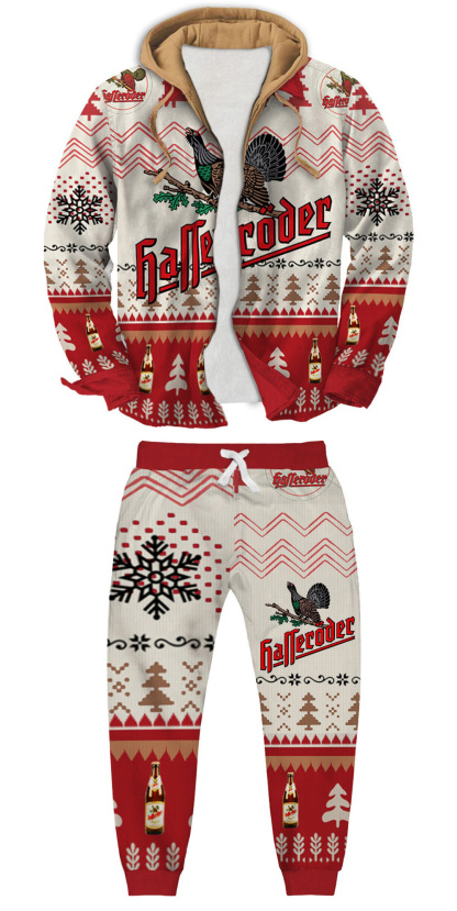 Unisex 3D Printed Bill’S Blend Rosé Ugly Christmas Sweatshirt