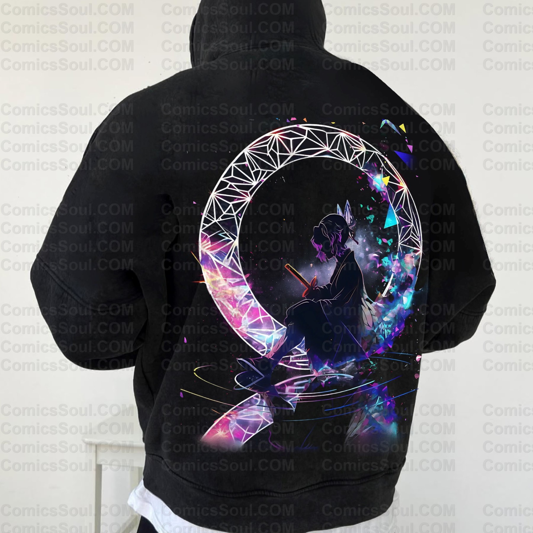 Vintage 3D Direct Inkjet Printed Washed Unisex Plush Hoodie