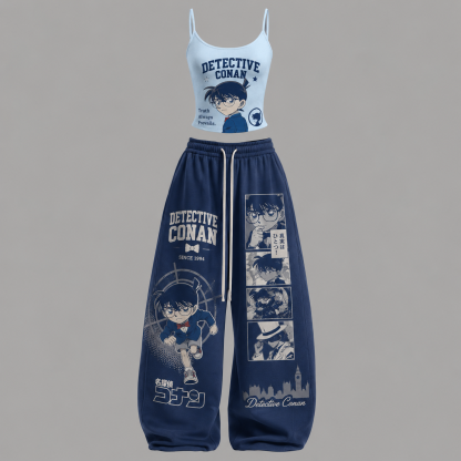 Detective Conan T-Shirt & Elasticated Trousers Two-Piece Set