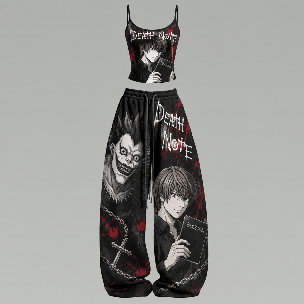 Death Note Top & Elasticated Trousers Two-Piece Set