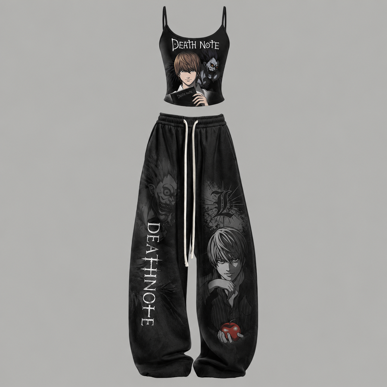 Death Note Top & Elasticated Trousers Two-Piece Set