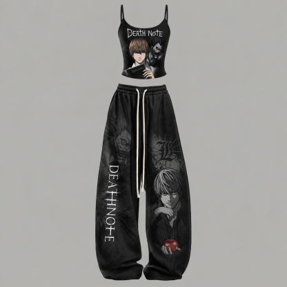 Death Note Top & Elasticated Trousers Two-Piece Set