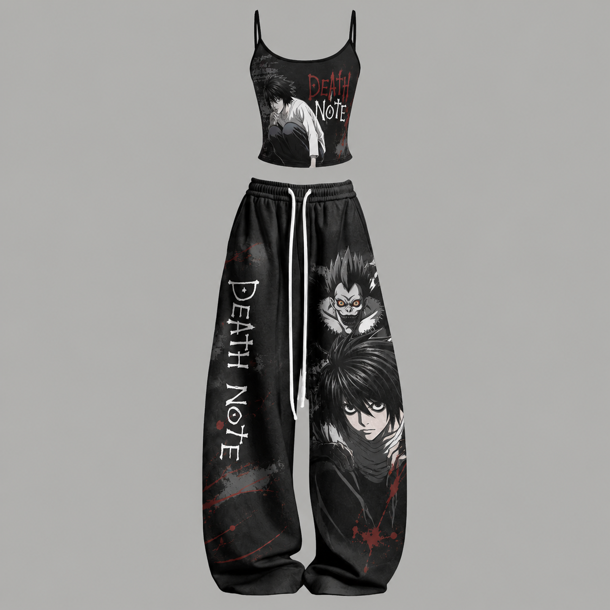 Death Note Top & Elasticated Trousers Two-Piece Set