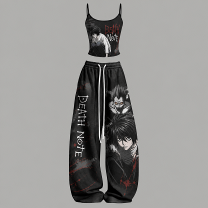 Death Note Top & Elasticated Trousers Two-Piece Set