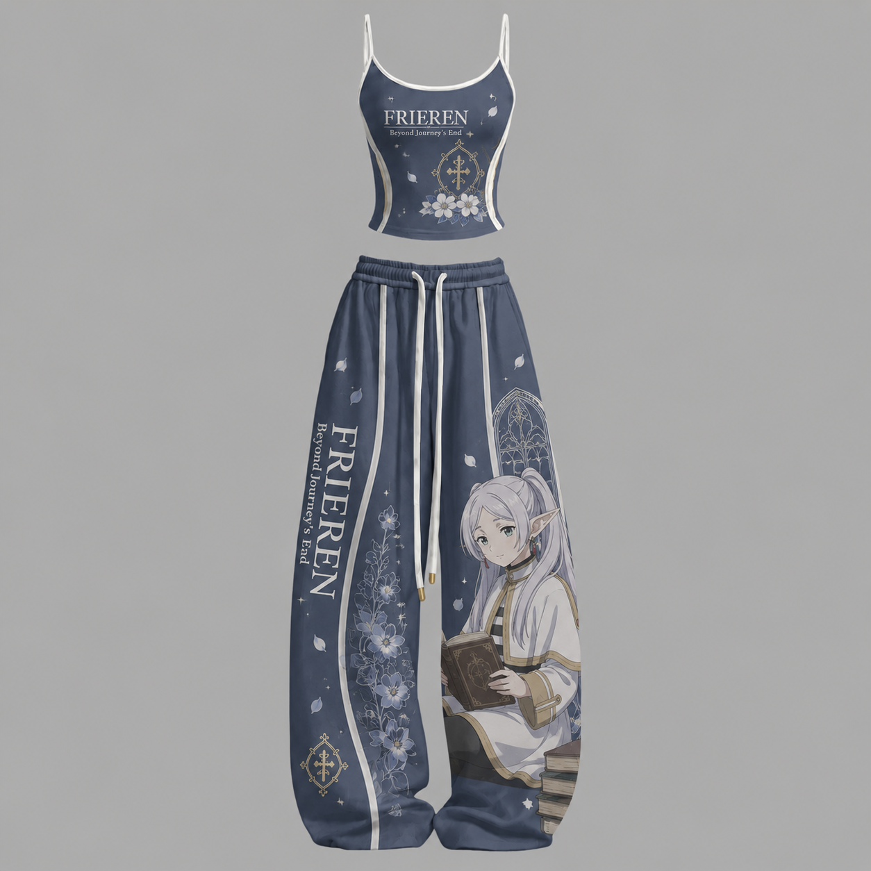 Frieren Top & Elasticated Trousers Two-Piece Set