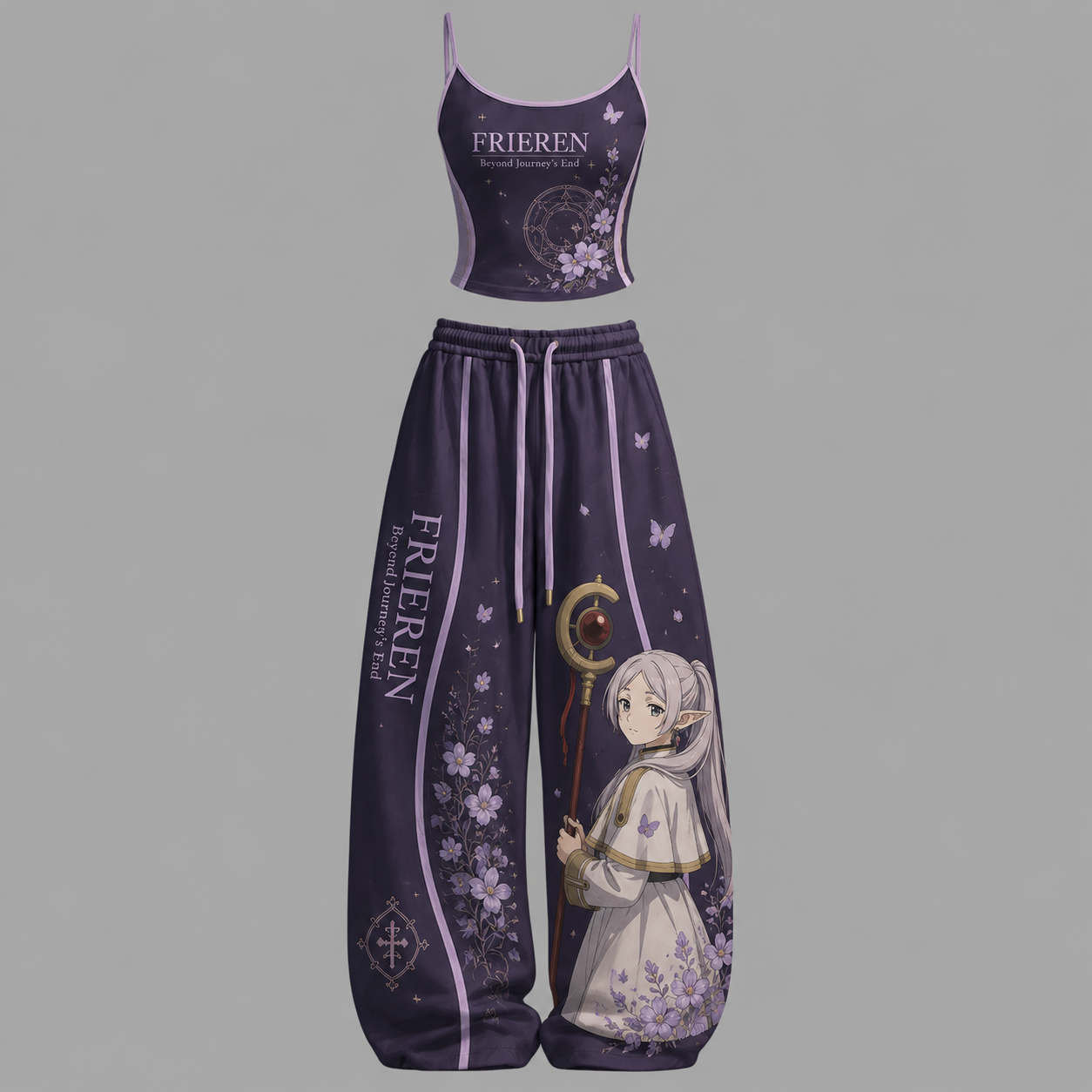 Frieren Top & Elasticated Trousers Two-Piece Set