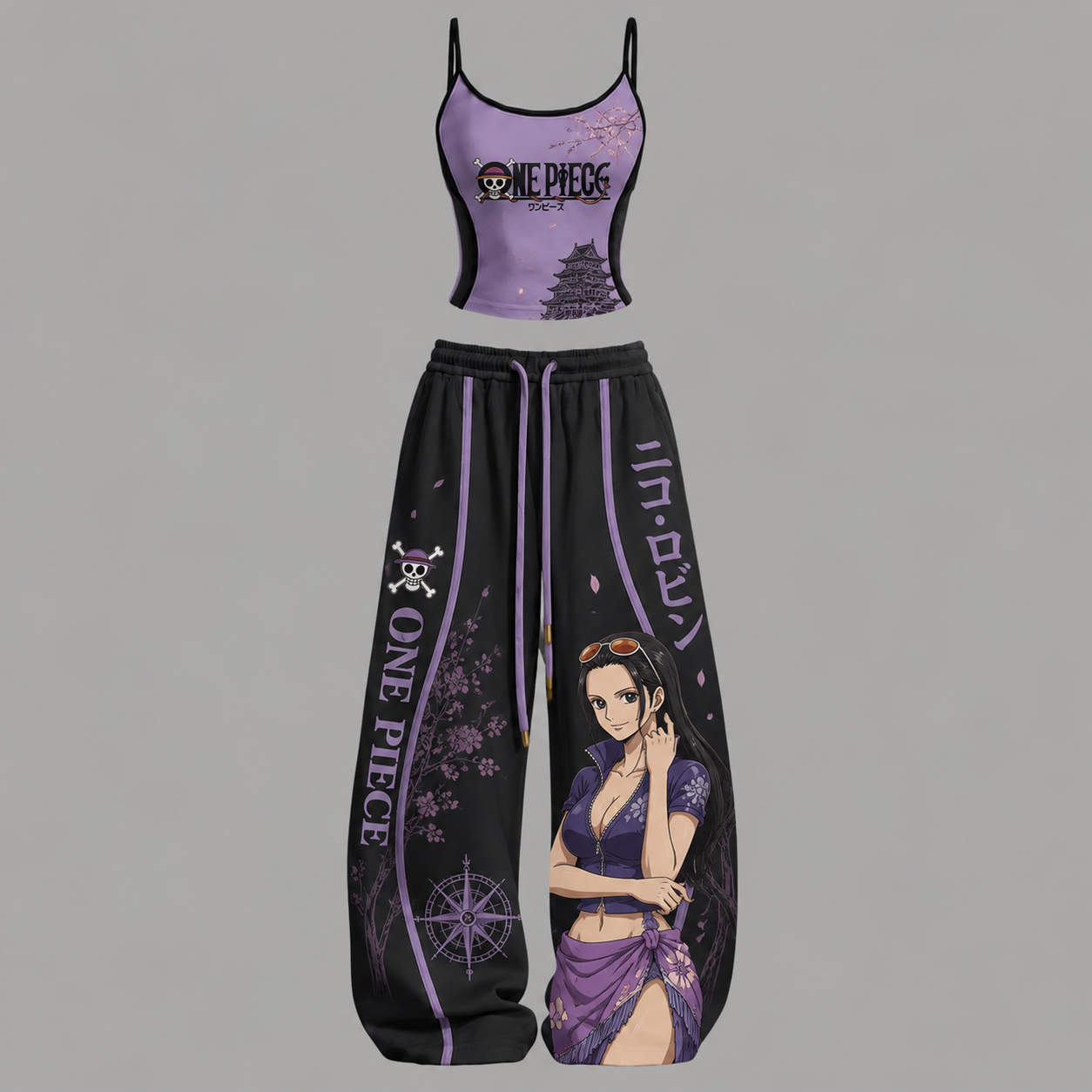 One Piece Top & Elasticated Trousers Two-Piece Set