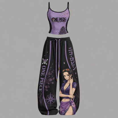 One Piece Top & Elasticated Trousers Two-Piece Set