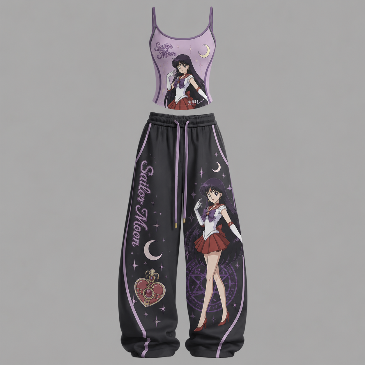 Sailor Moon Top & Elasticated Trousers Two-Piece Set