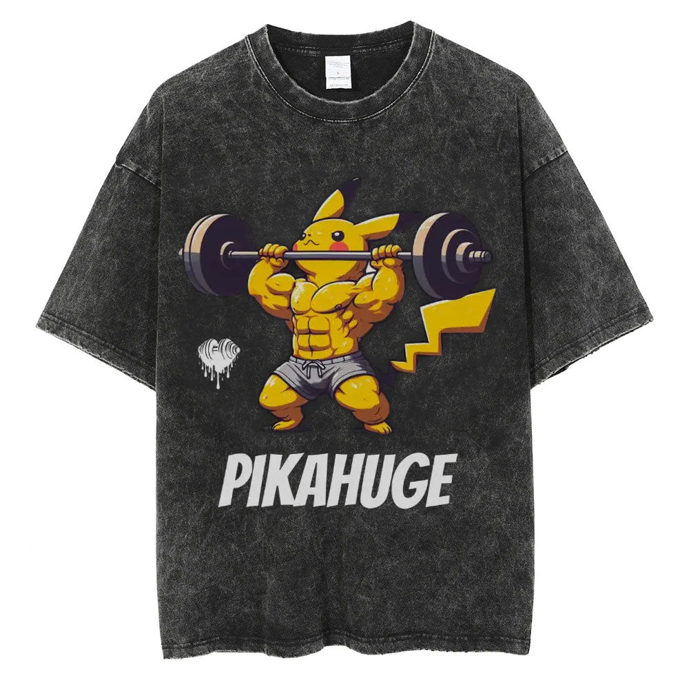 Unisex  “Pokémon” Pikahuge Gym Vintage T-Shirt