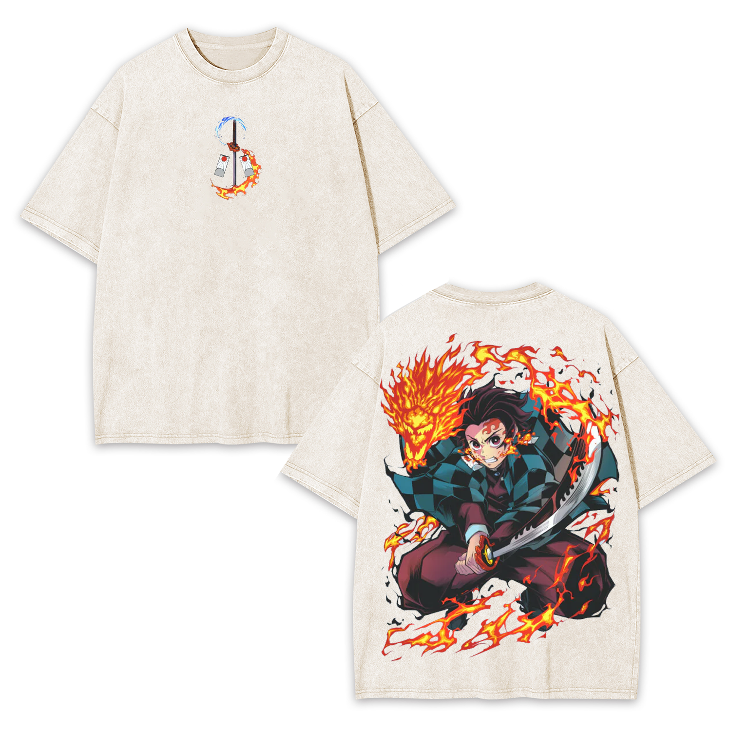 TANJIRO DEMON SLAYER OVERSIZED T-SHIRT-[DS]