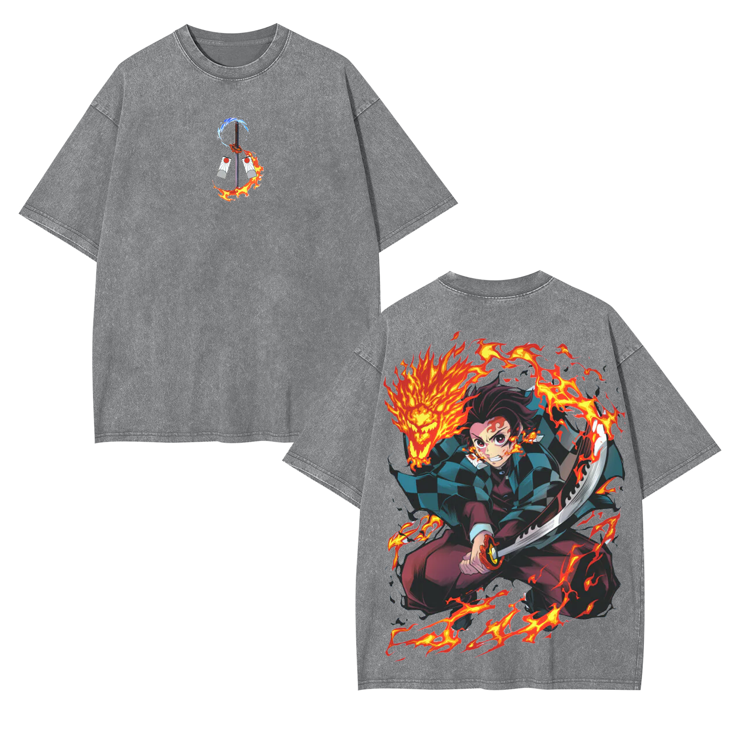 TANJIRO DEMON SLAYER OVERSIZED T-SHIRT-[DS]