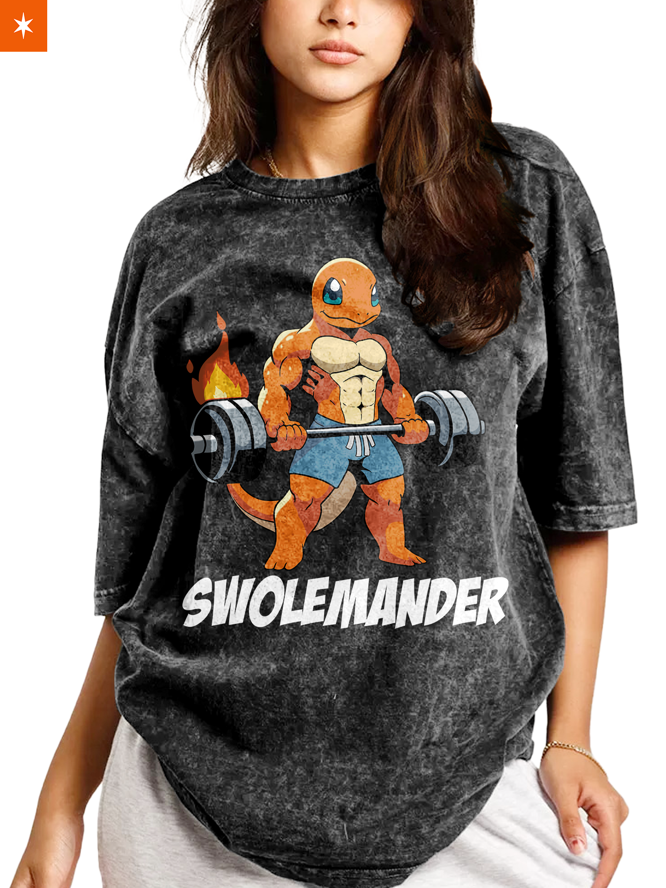 Unisex  “Pokémon” Charmander Gym Vintage T-Shirt