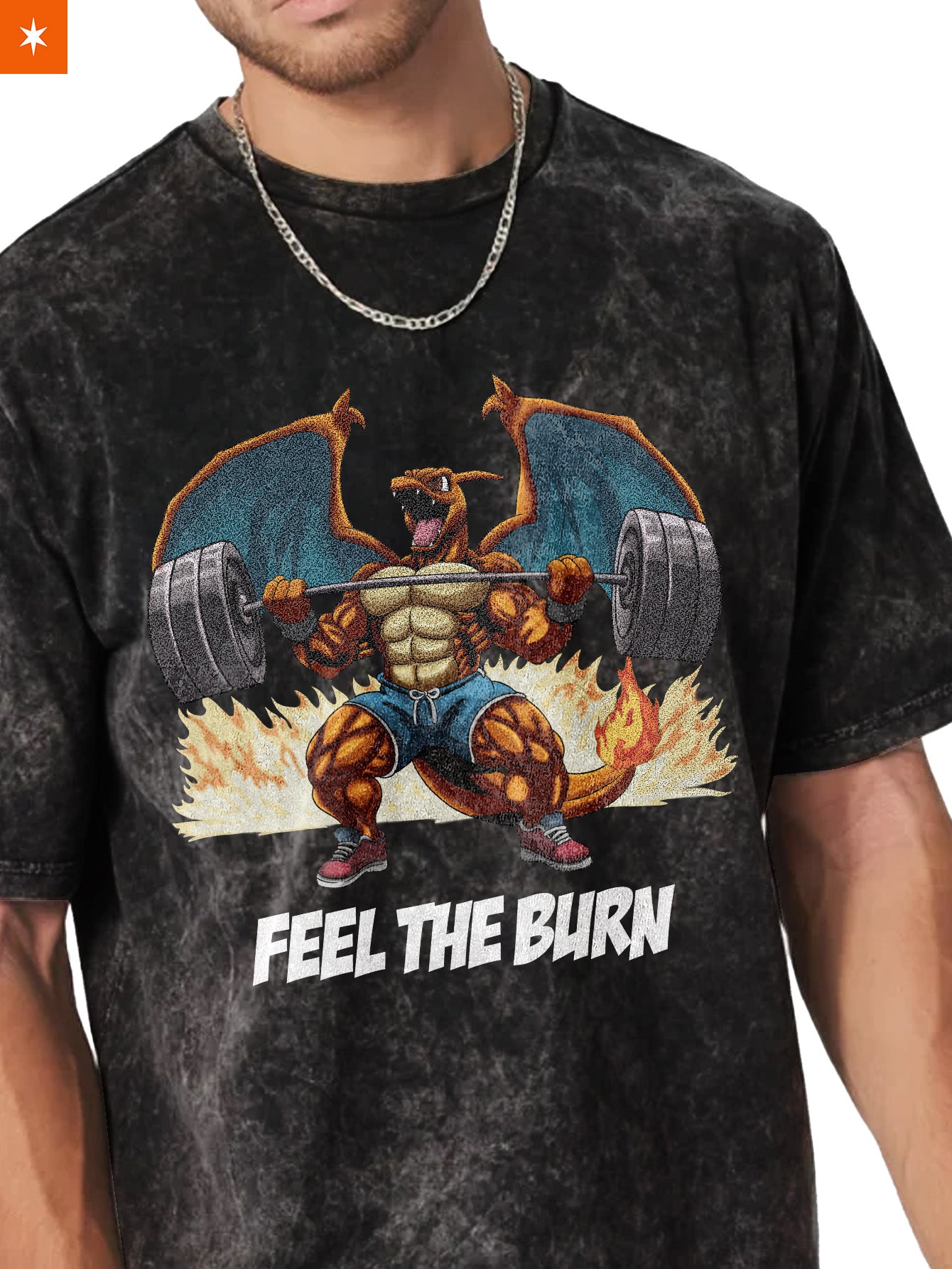 Unisex  “Pokémon” Charmander Gym Vintage T-Shirt