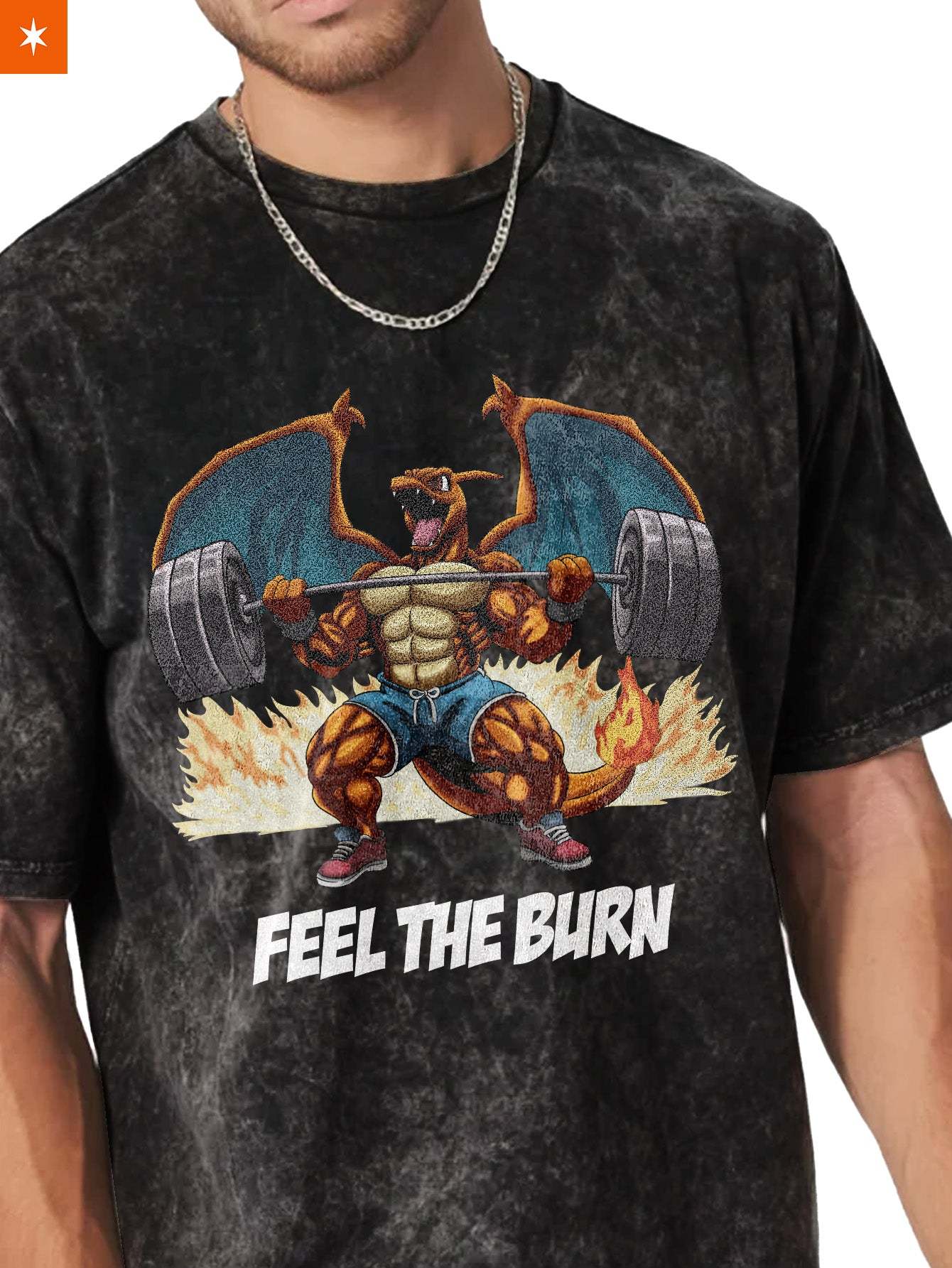 Unisex  “Pokémon” Charmander Gym Vintage T-Shirt