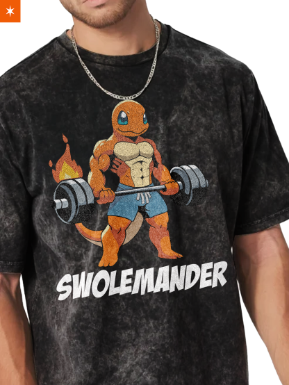 Unisex  “Pokémon” Charmander Gym Vintage T-Shirt