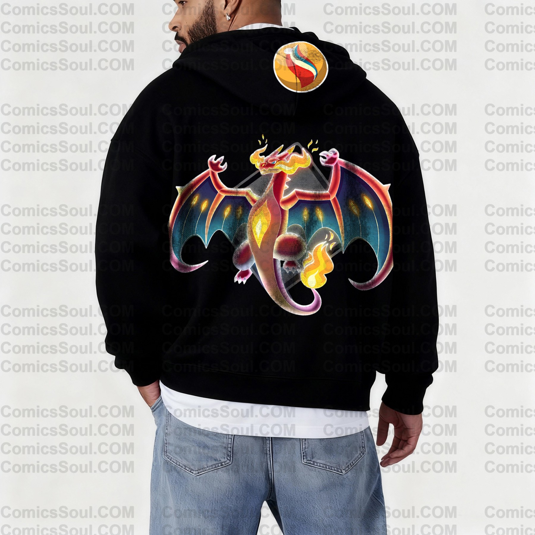 Unisex Graphic Streetwear Vintage Zipper Cardigan Plush Hoodie