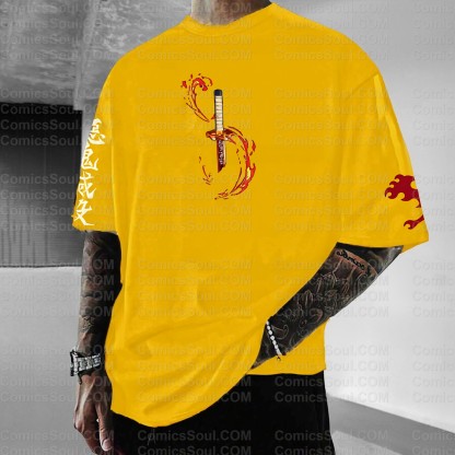 Unisex Anime Inspired Vintage T-Shirt| KNY