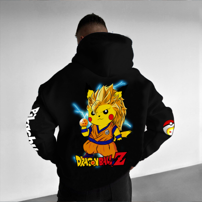 Unisex Vintage Hoodie丨Pikachu X Dragon Ball