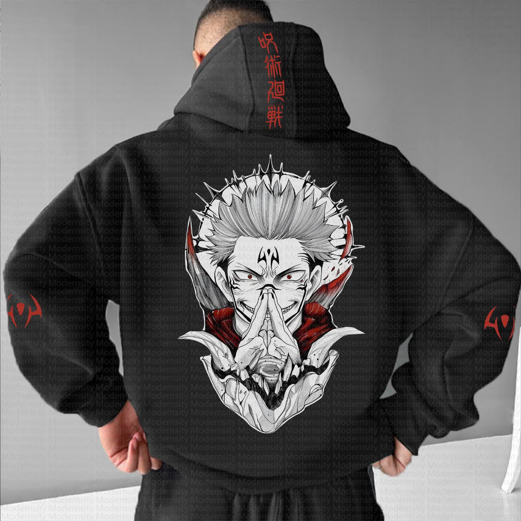 Unisex Anime Graphic Streetwear Vintage Hoodie丨Jujutsu Kaisen