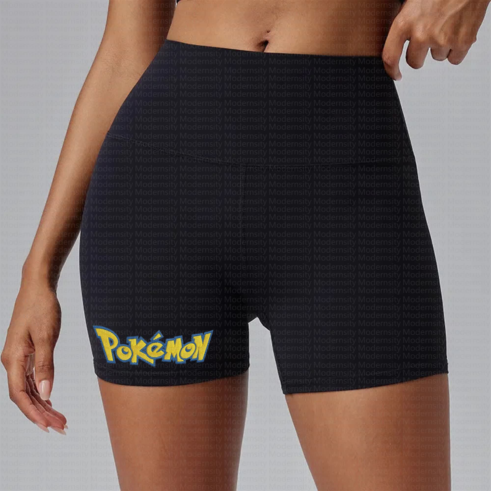 Casual “Pokémon” Embroidered Streetwear Shorts