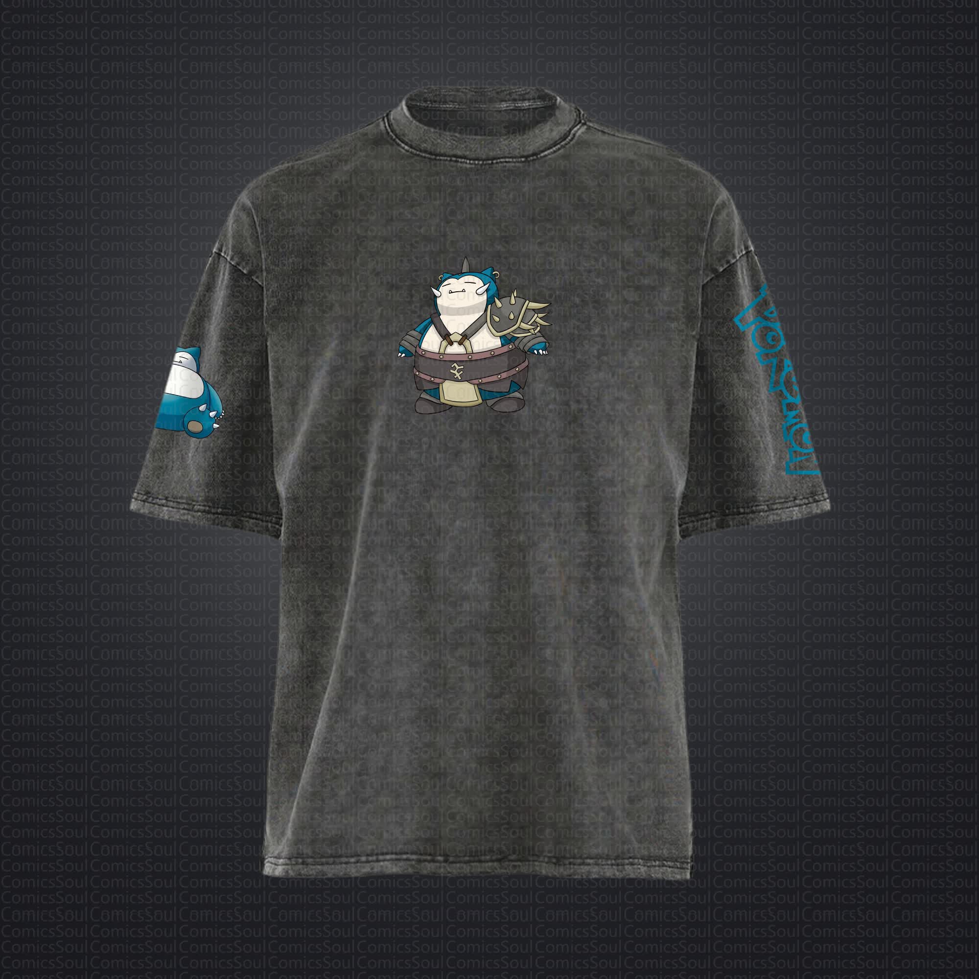 Unisex "Pokémon" Anime Style Vintage Washed T-Shirt