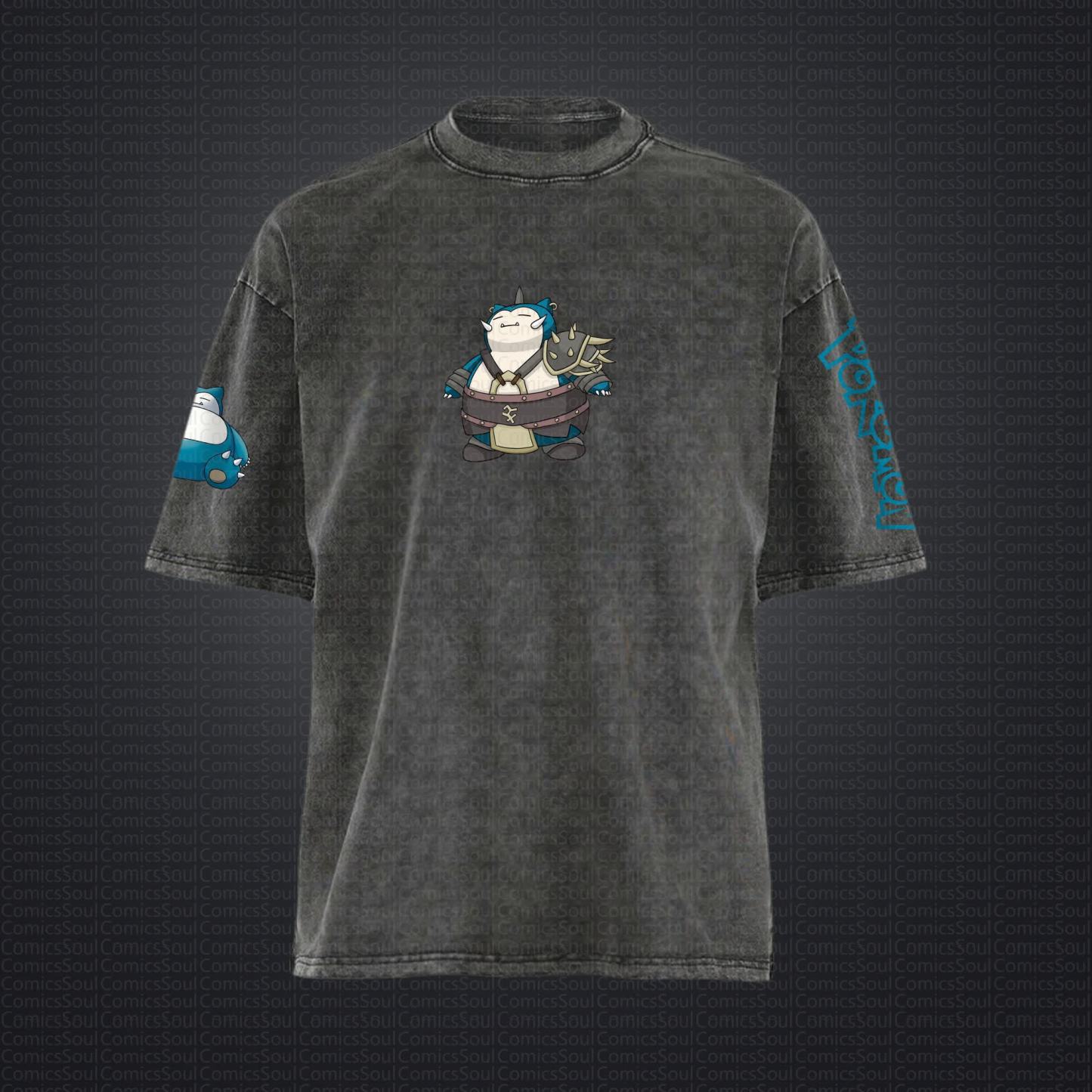 Unisex "Pokémon" Anime Style Vintage Washed T-Shirt