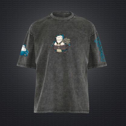 Unisex "Pokémon" Anime Style Vintage Washed T-Shirt